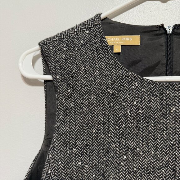 Michael Kors Sleeveless Herringbone Sheath Dress size 6 - Picture 5 of 12